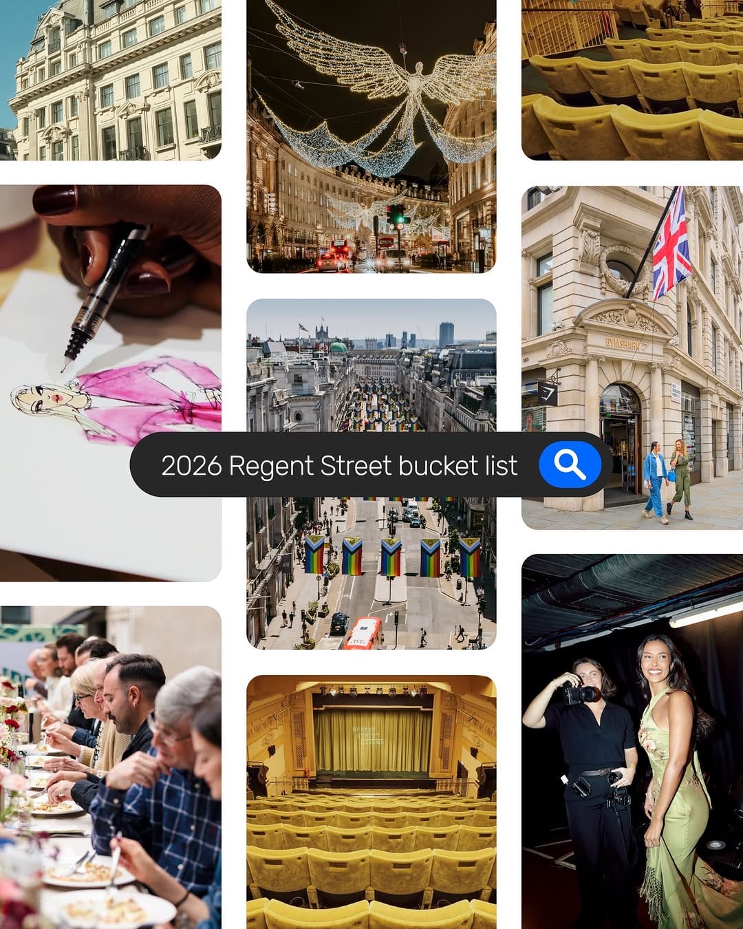Post 1 by Regent Street W1 on Instagram (carousel)