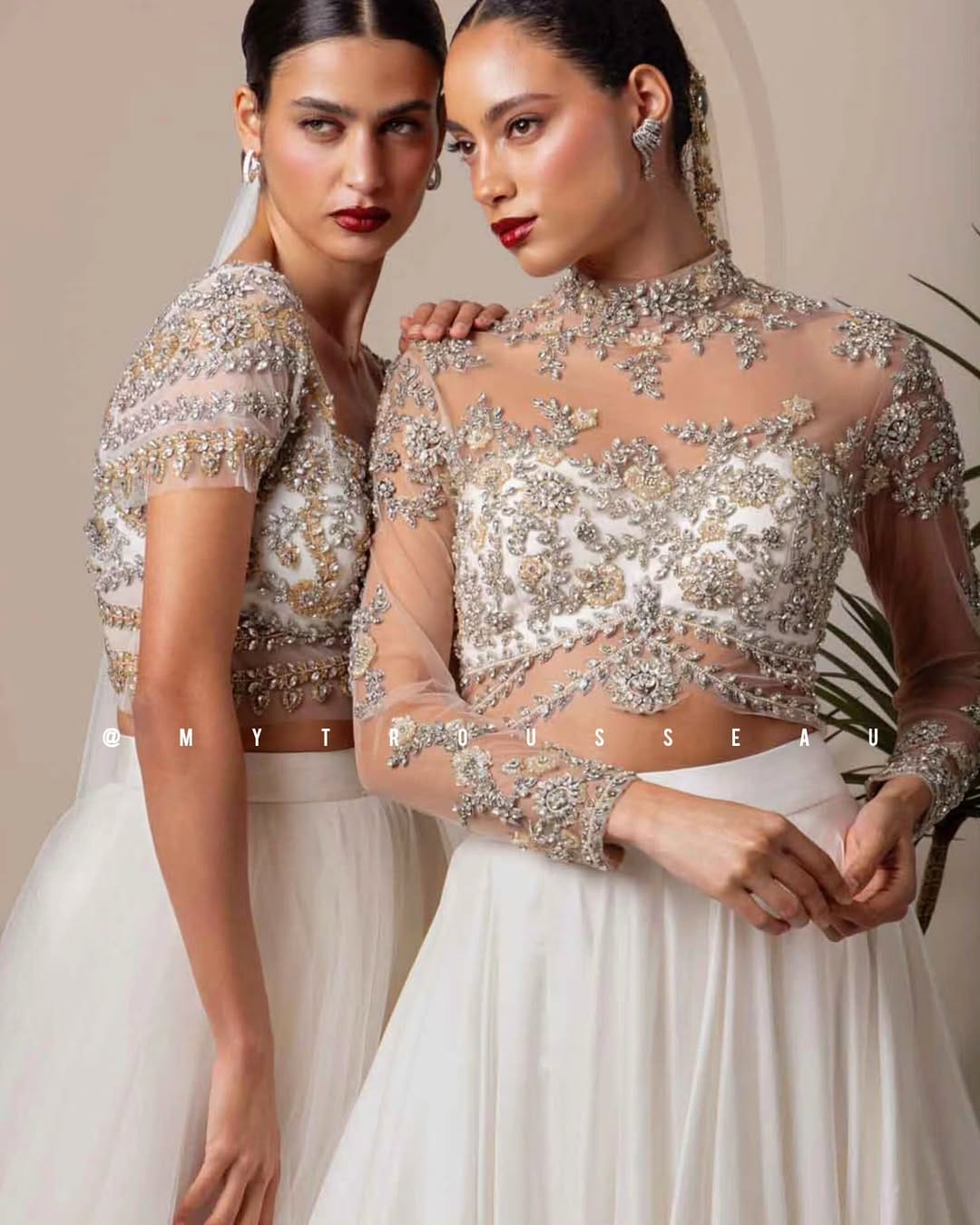Post 1 by My Trousseau | Bespoke Indo-western Bridal Wear on Instagram (carousel)