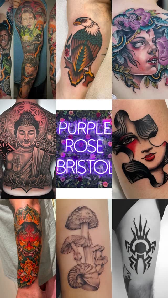 Post 6 by Purple Rose Tattoo on Instagram (video)