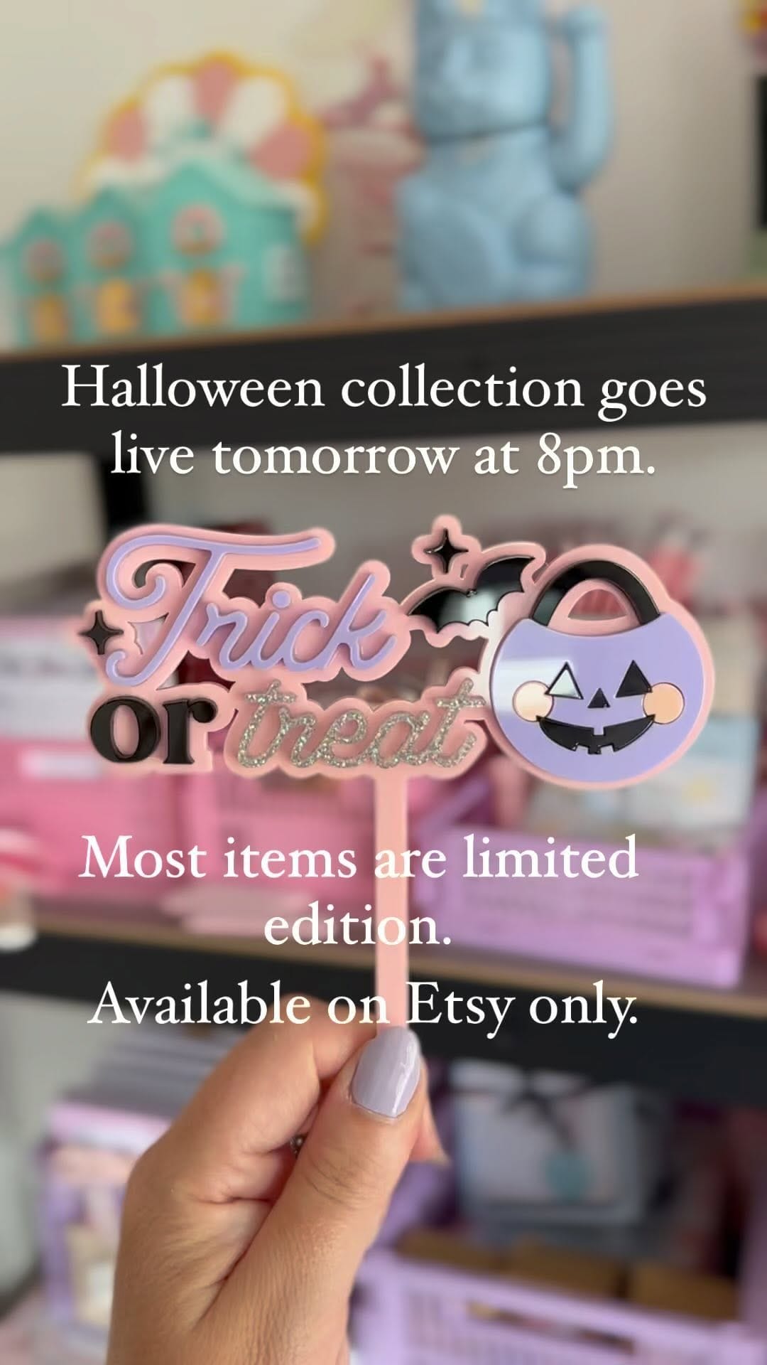 Post 4 by Lisa // Acrylic Cake Toppers on Instagram (video)