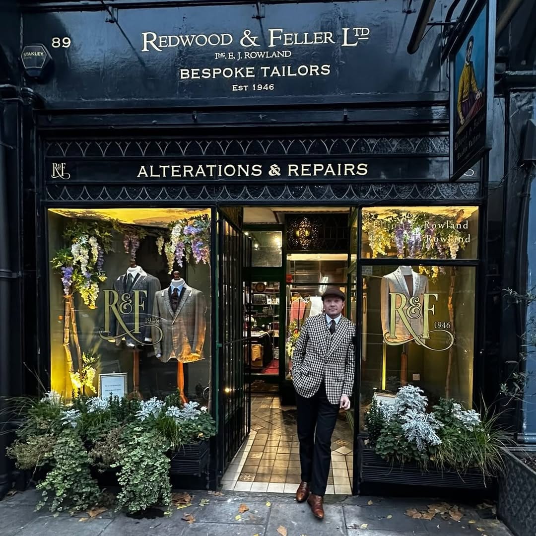 Post 10 by Redwood & Feller Bespoke Tailors on Instagram (image)