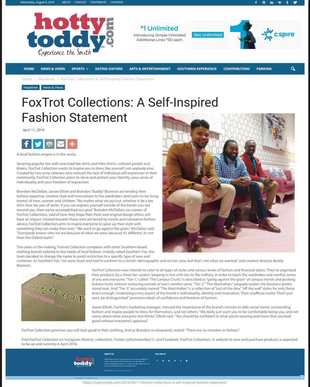 Post 2 by FoxTrot Collection Clothing Co on Instagram (image)