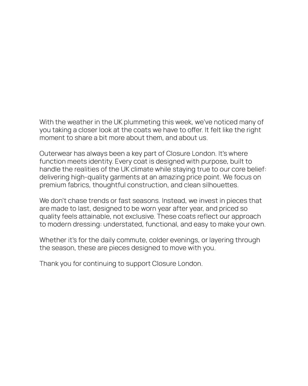 Post 9 by Closure London on Instagram (carousel)