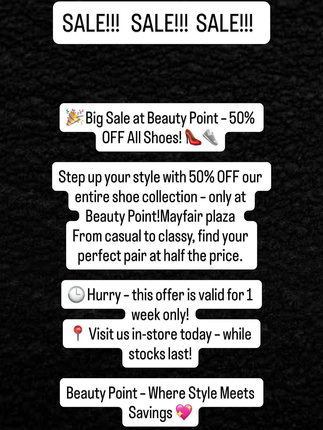 Post 7 by BEAUTY POINT 👗👡👠👛👜 on Instagram (image)