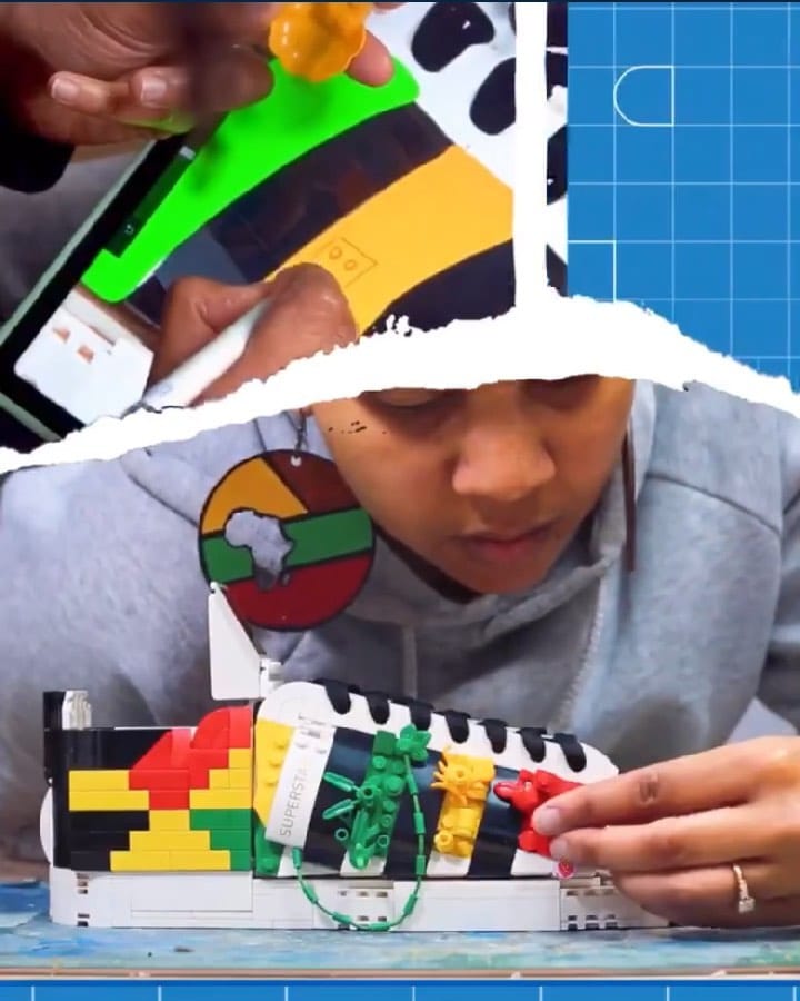 Post 8 by Afro Kickz Custom Sneakers on Instagram (video)