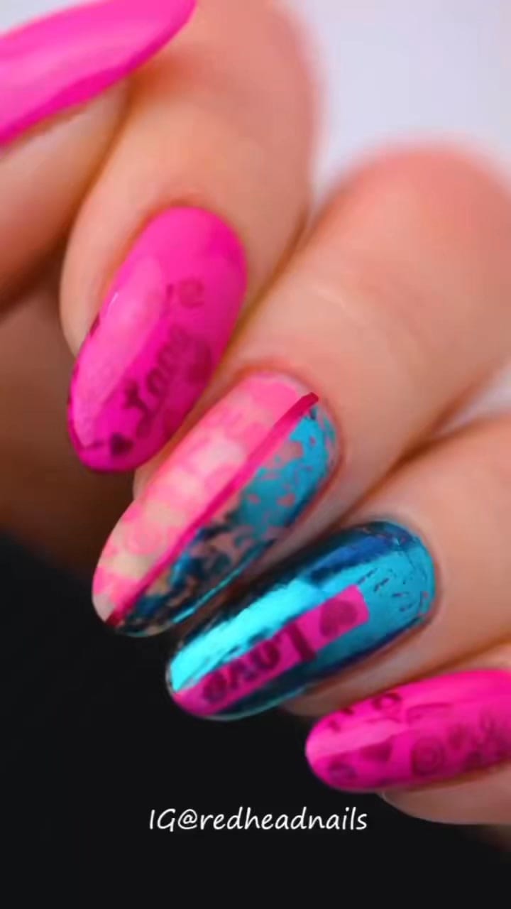 Post 6 by Nail art stamping & polish on Instagram (video)