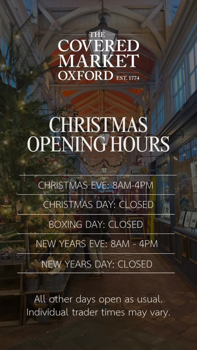 Post 9 by The Covered Market Oxford on Instagram (video)