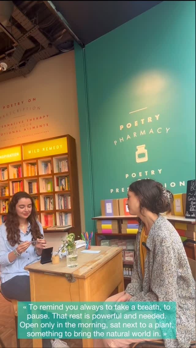 Post 6 by Poetry Pharmacy on Instagram (video)