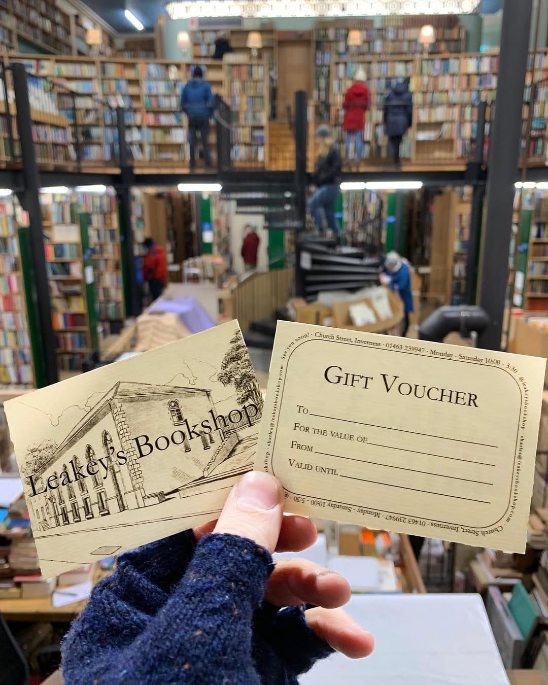Post 1 by Leakey's Bookshop on Instagram (image)