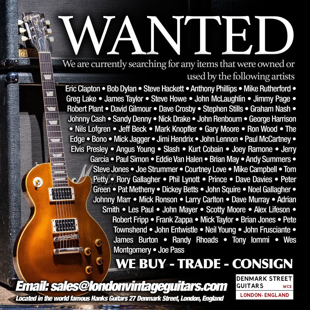 Post 8 by Denmark Street Guitars on Instagram (image)