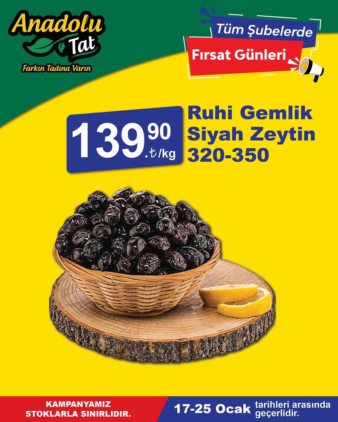 Post 1 by Anadolu Tat Gurme Market on Instagram (image)