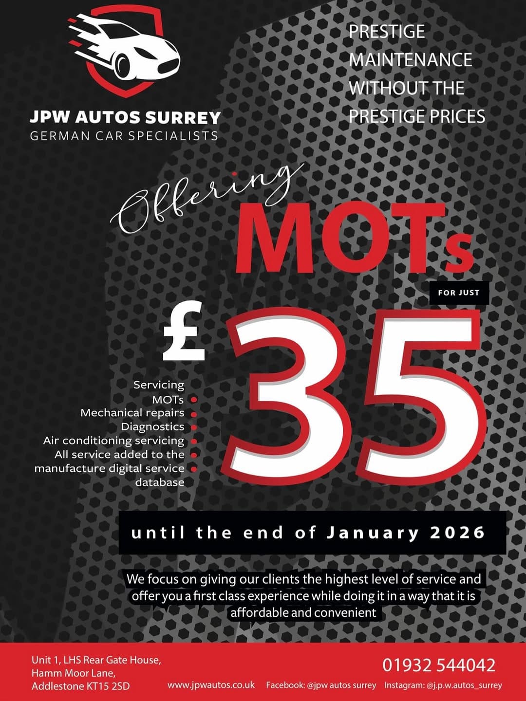 Post 1 by J.P.W Autos Surrey on Instagram (image)