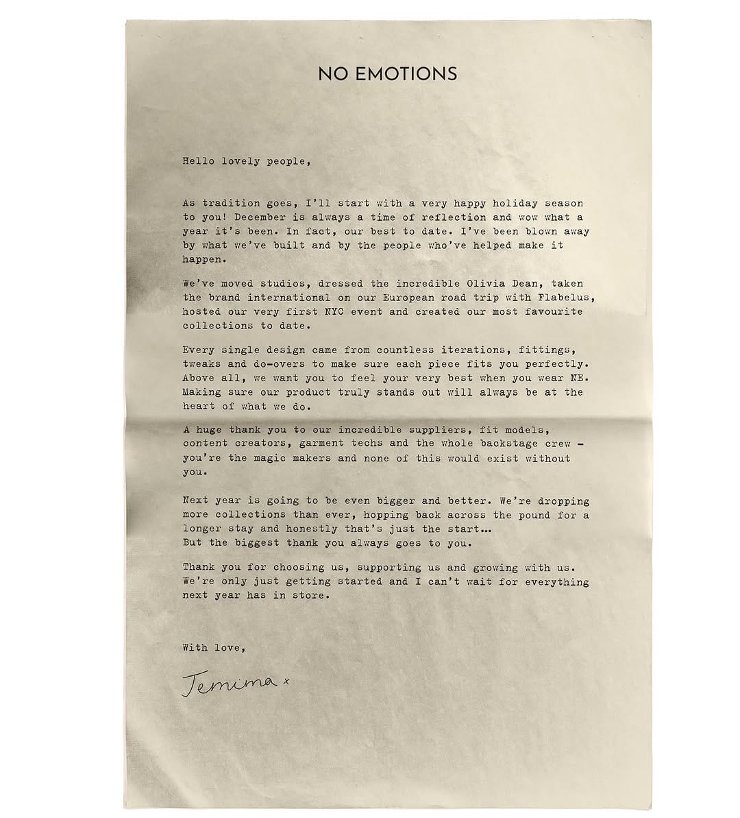 Post 5 by NO EMOTIONS on Instagram (image)