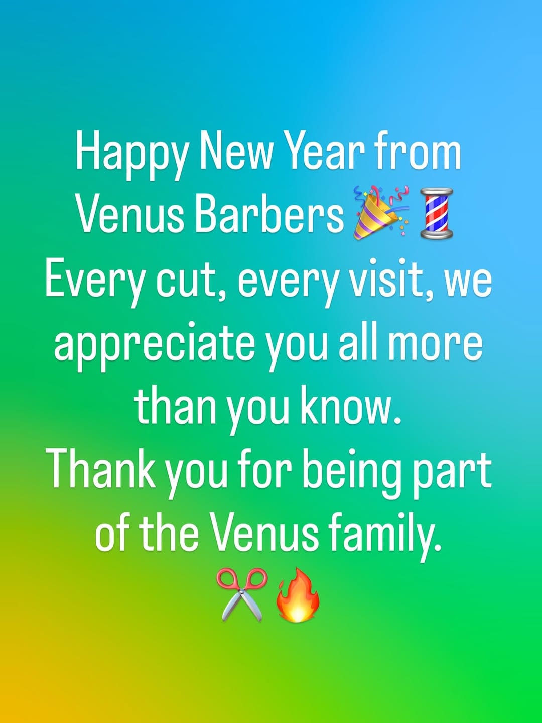 Post 1 by Venus Barbers Clapham on Instagram (image)
