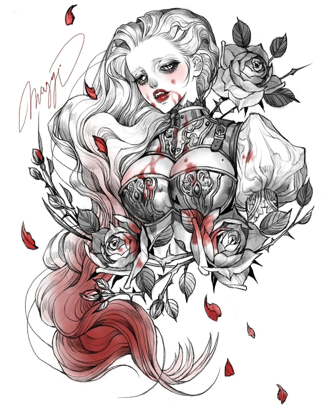 Post 2 by M A G G I 마 기 / 일러스트타투 캐릭터타투 illustrationtattoo on Instagram (image)