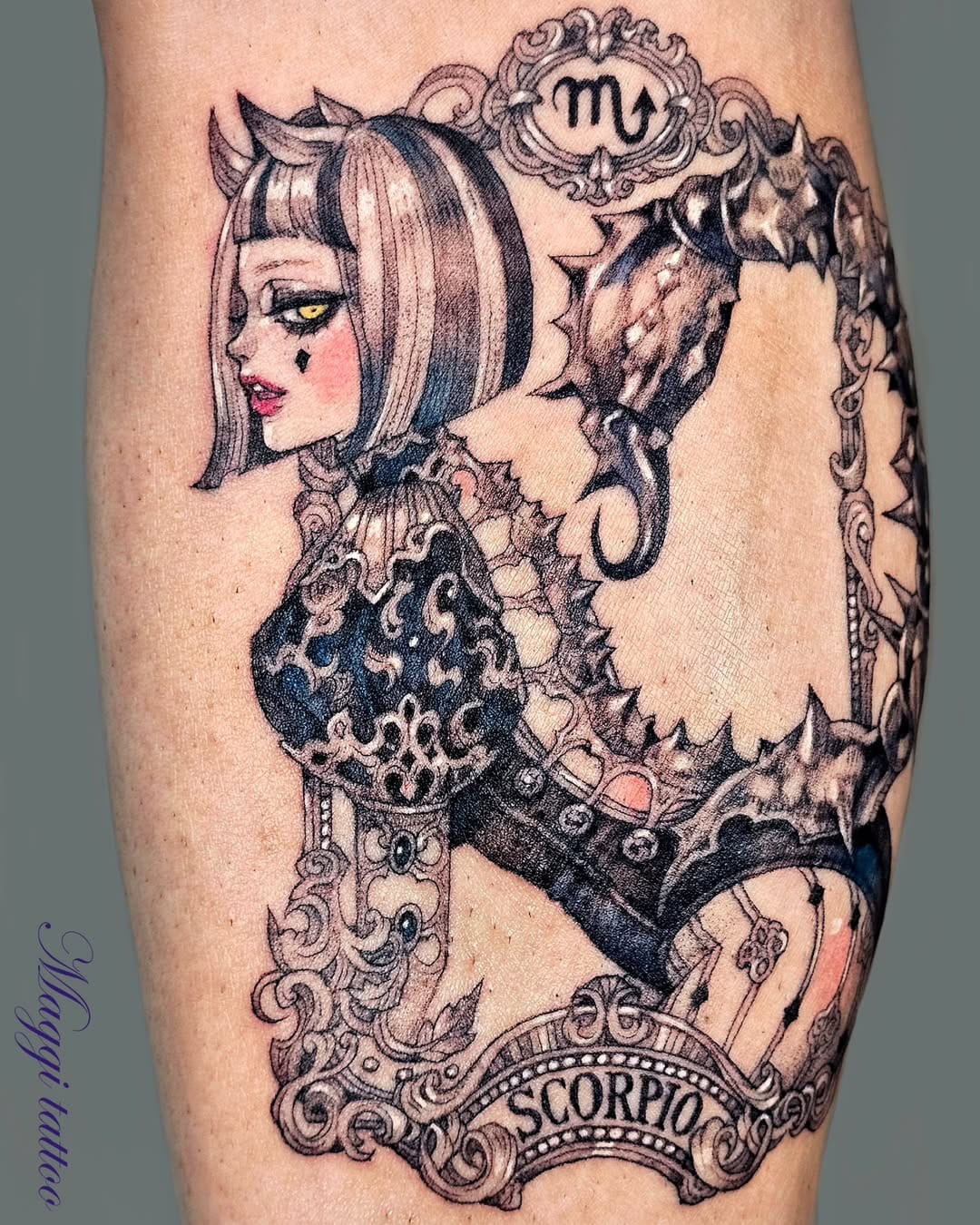 Post 10 by M A G G I 마 기 / 일러스트타투 캐릭터타투 illustrationtattoo on Instagram (carousel)