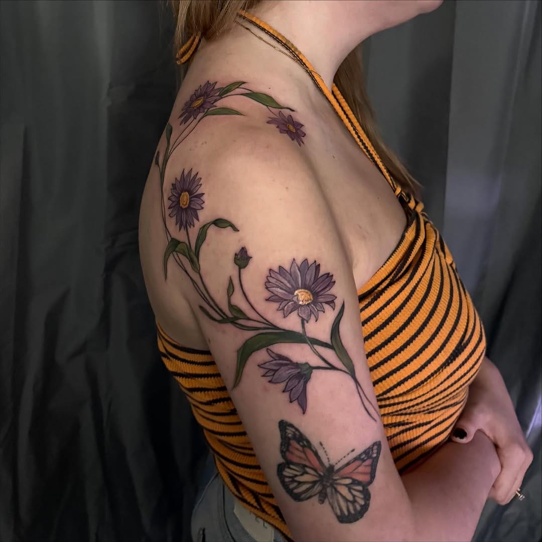 Post 8 by Harriet Hapgood. Botanical Tattoos. London UK on Instagram (carousel)