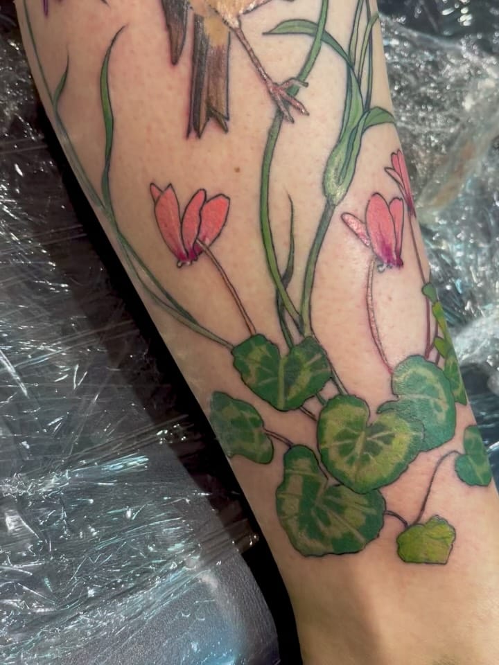 Post 9 by Harriet Hapgood. Botanical Tattoos. London UK on Instagram (carousel)