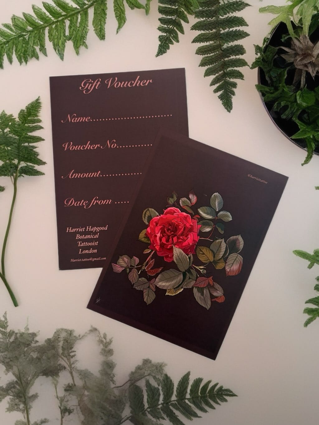 Post 2 by Harriet Hapgood. Botanical Tattoos. London UK on Instagram (image)