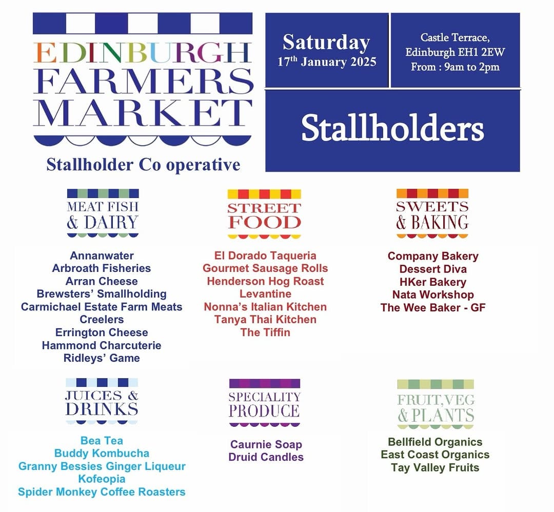 Post 2 by Edinburgh Farmers' Market on Instagram (image)