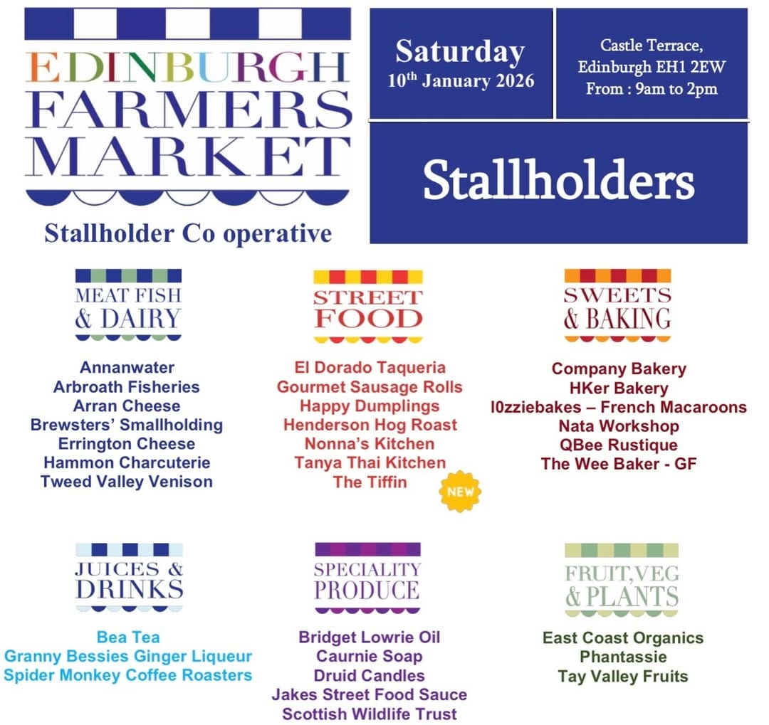Post 7 by Edinburgh Farmers' Market on Instagram (image)