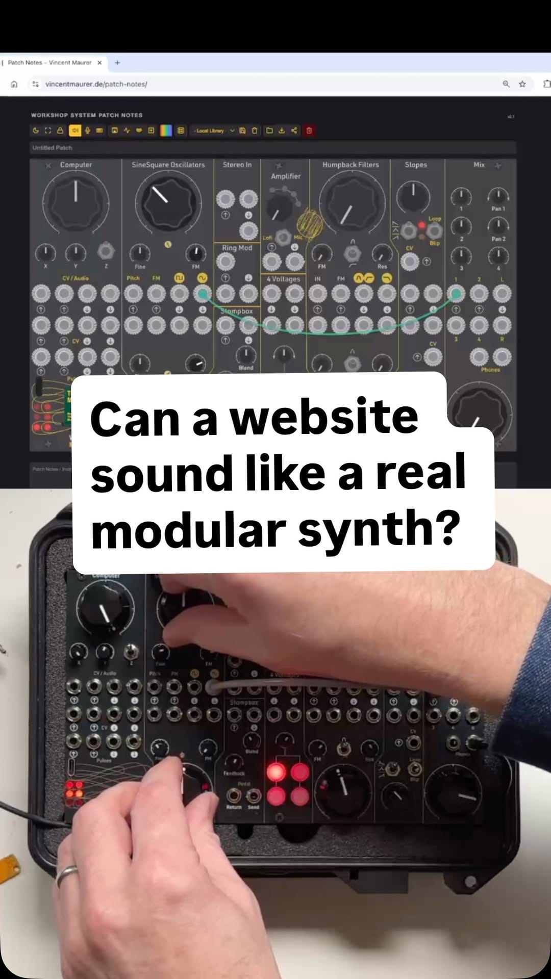 Post 2 by Thonk Synth DIY on Instagram (video)