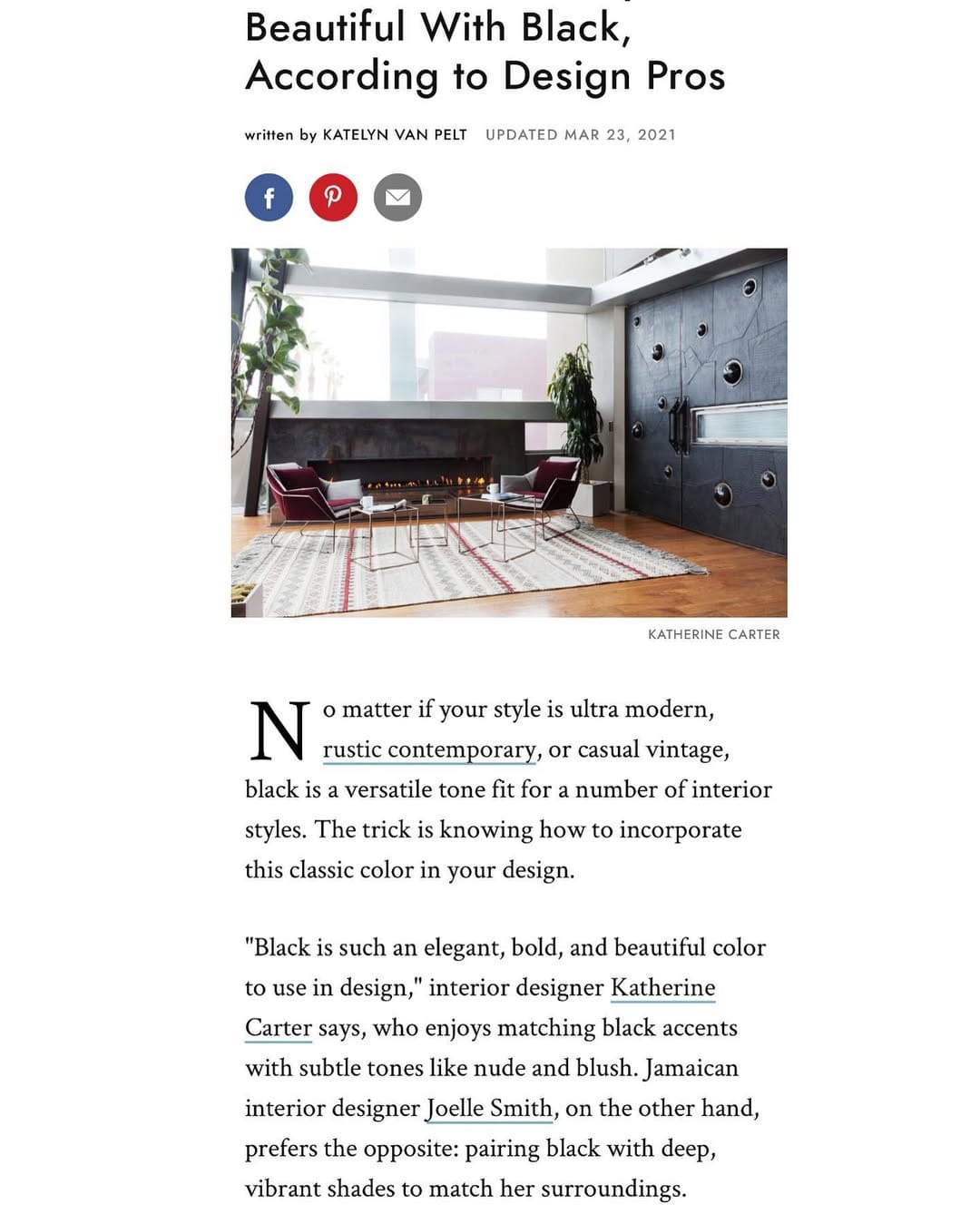 Post 5 by Katherine Carter on Instagram (image)