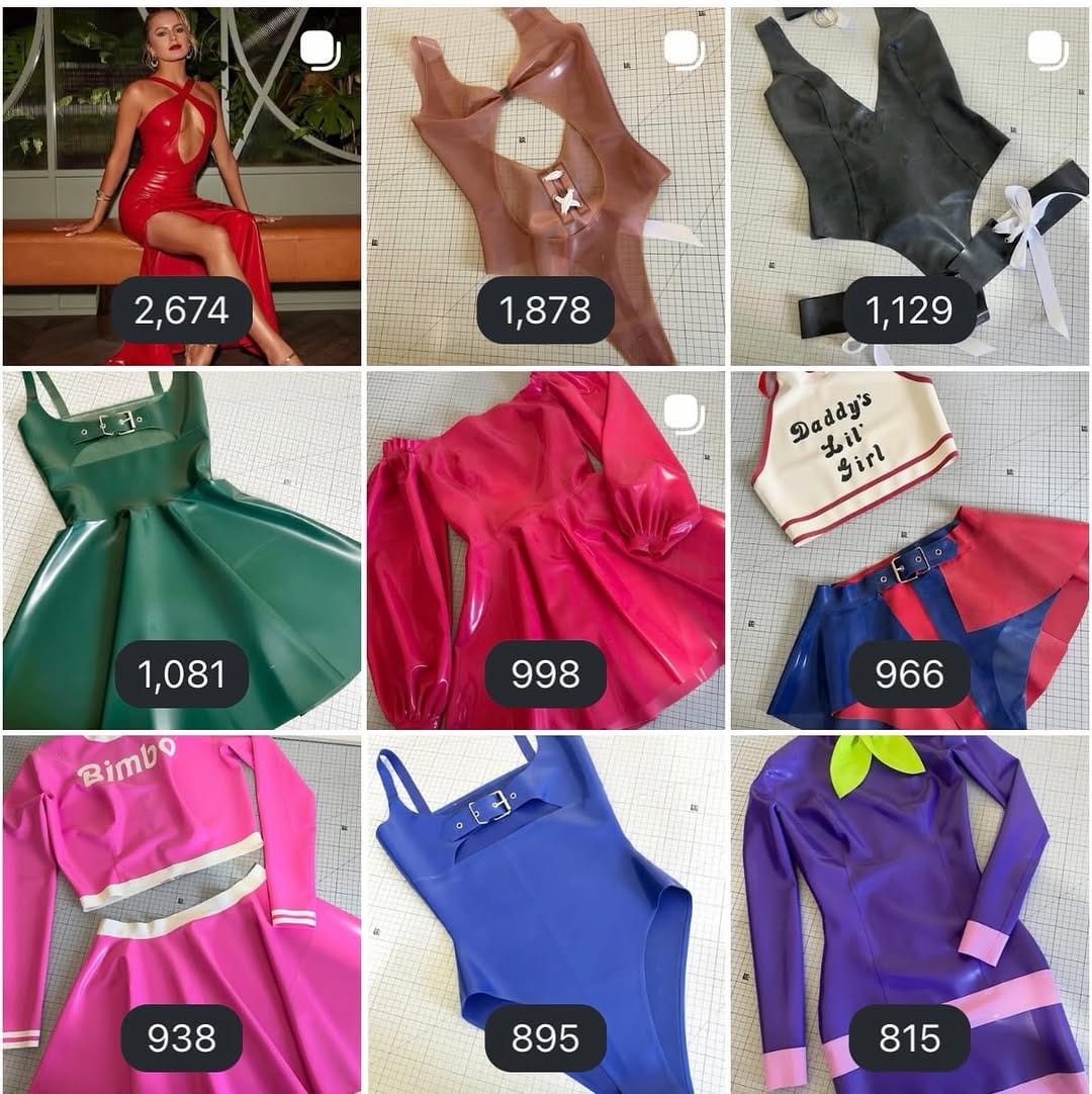 Post 4 by Shhh! Couture Latex on Instagram (image)