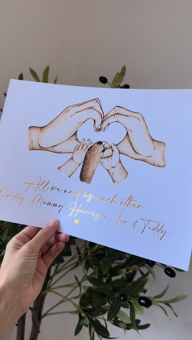 Post 3 by Bec ✌🏻 Personalised Gifts, Wedding Items & Home of Foil Prints on Instagram (video)