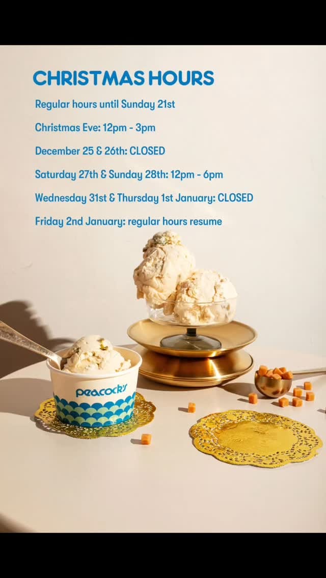 Post 6 by Peacock's Ice Cream on Instagram (video)