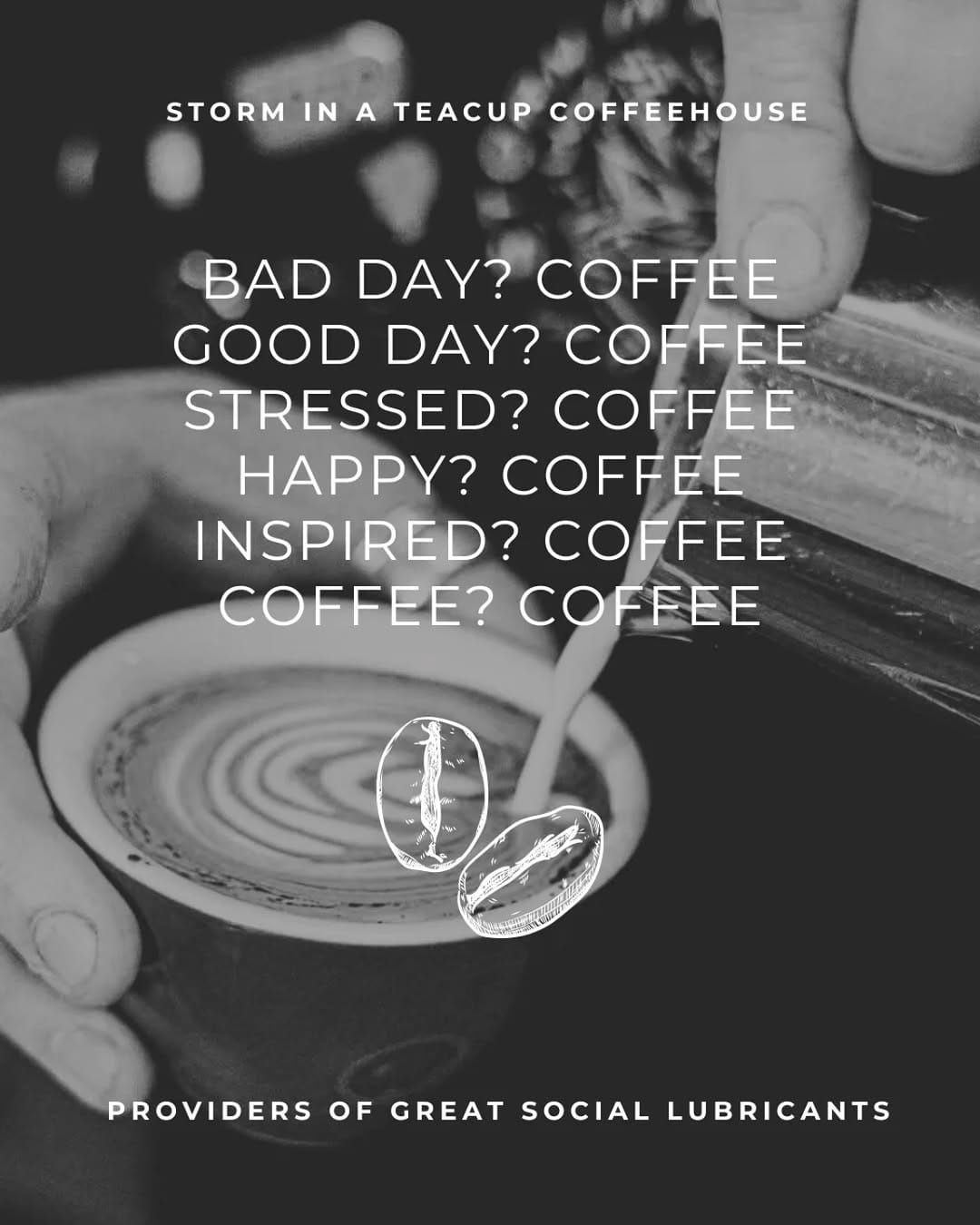Post 10 by Storm In A Teacup Coffeehouse on Instagram (image)