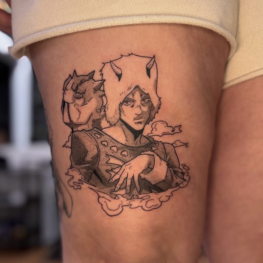 Post 1 by Leeds Fine line•illustrative•Anime tattoos on Instagram (carousel)