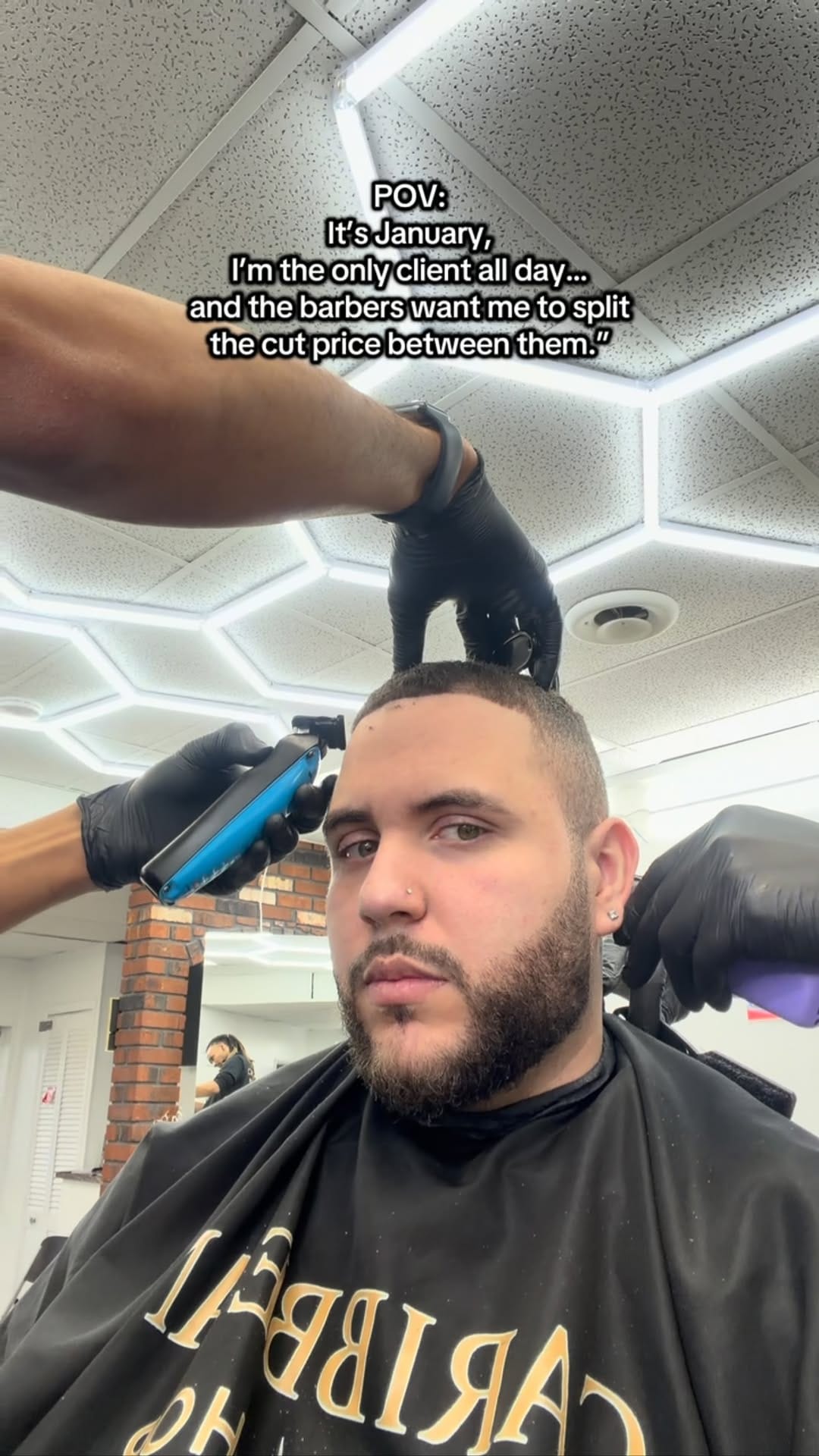 Post 4 by Caribbean barbershop on Instagram (video)