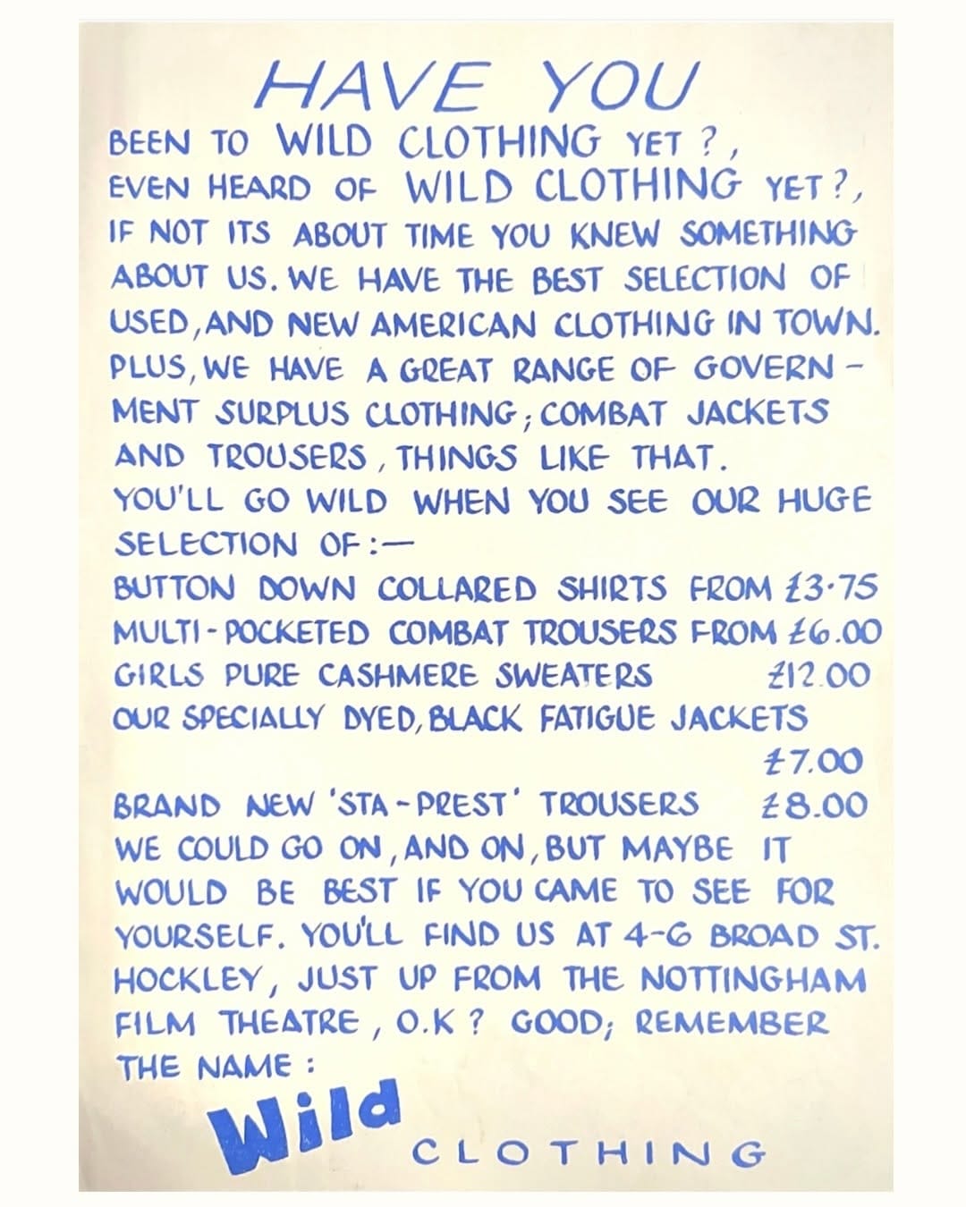 Post 4 by Second Hand & Vintage Clothing - Nottingham on Instagram (carousel)