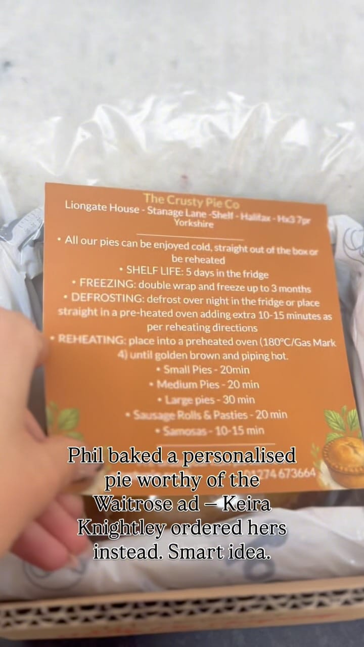 Post 7 by The Crusty Pie Company on Instagram (video)