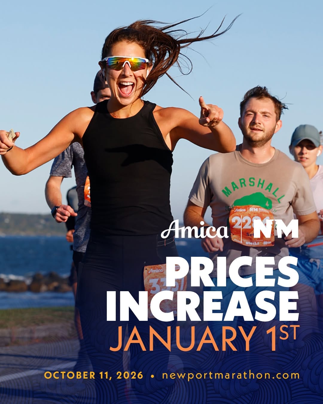 Post 5 by Amica Newport Marathon on Instagram (image)