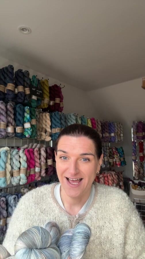 Post 8 by Claire Bentley - hand dyed yarn for knitting and crochet on Instagram (video)