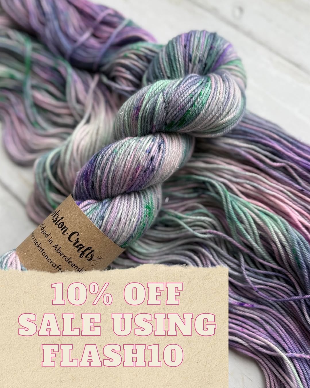 Post 7 by Claire Bentley - hand dyed yarn for knitting and crochet on Instagram (image)