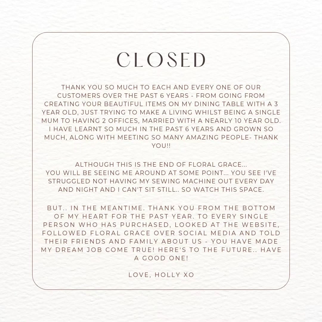 Post 1 by Floral Grace on Instagram (image)