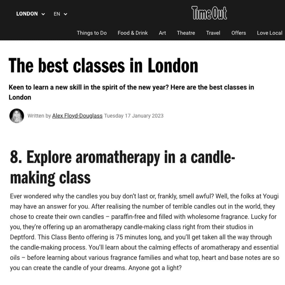 Post 10 by Yougi -workshops & candles on Instagram (carousel)