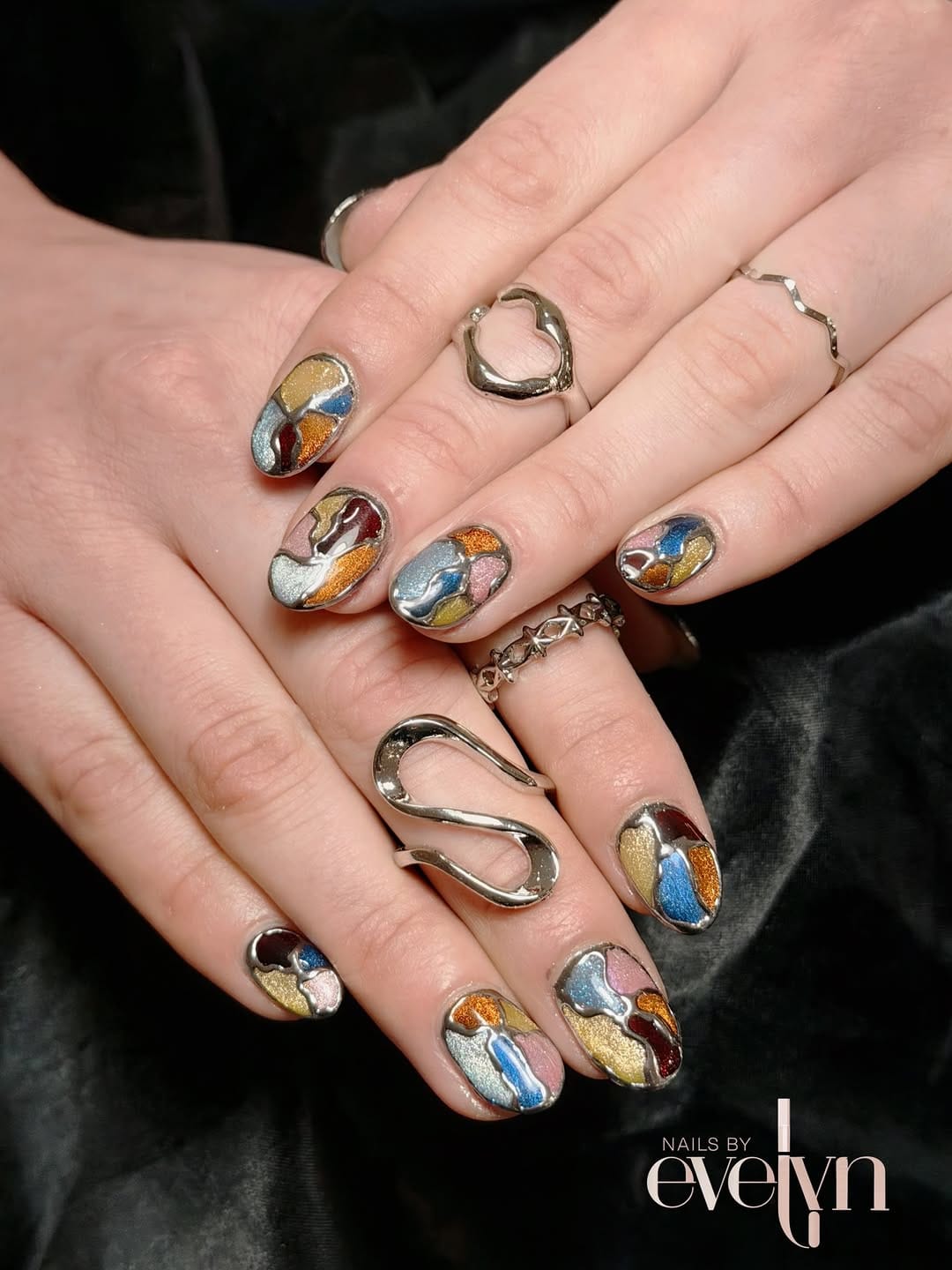 Post 5 by Nails By Evelyn on Instagram (carousel)