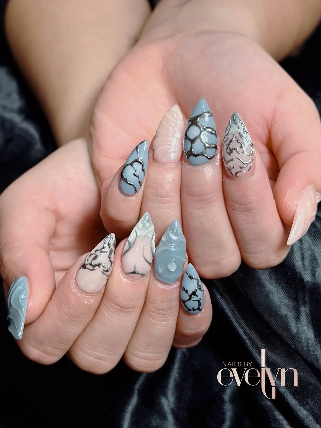 Post 4 by Nails By Evelyn on Instagram (carousel)