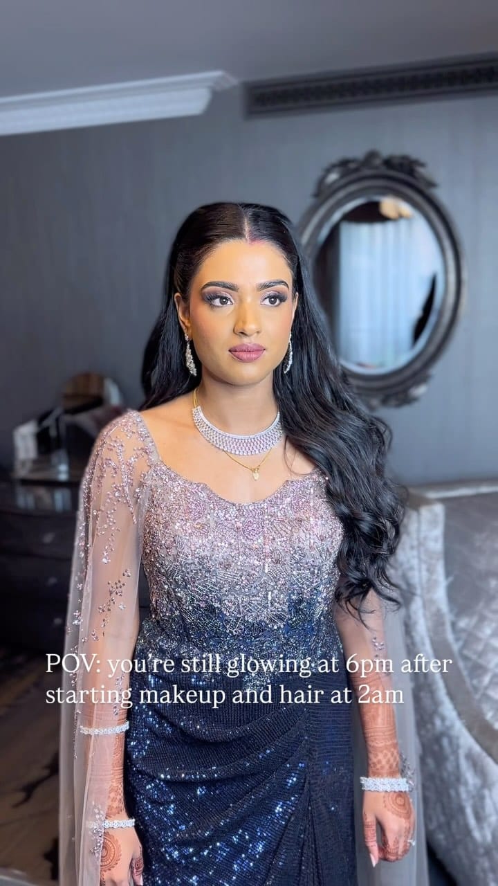 Post 10 by Shindy Makeup Artist,  Hair Stylist & Saree Drapist on Instagram (video)