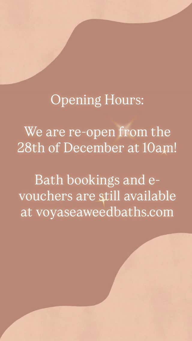 Post 7 by VOYA Seaweed Baths on Instagram (video)
