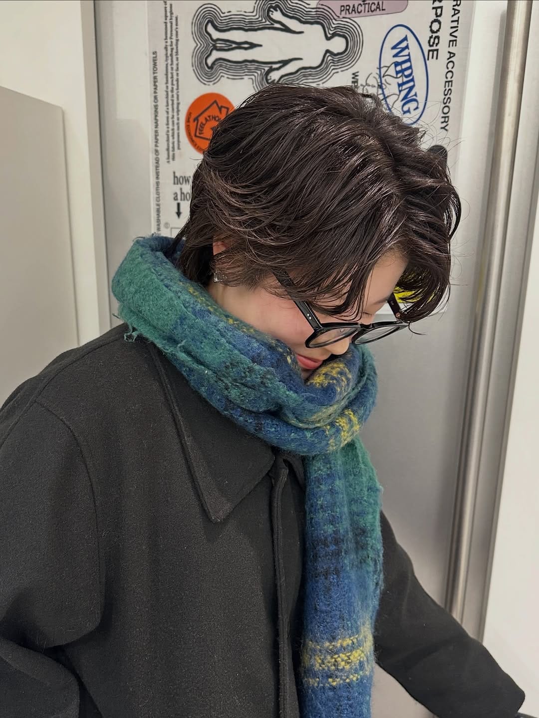 Post 2 by 𝕂𝔸ℍ𝕆  LGBTQ＋/センターパートウルフ/刈り上げ/パーマ on Instagram (image)