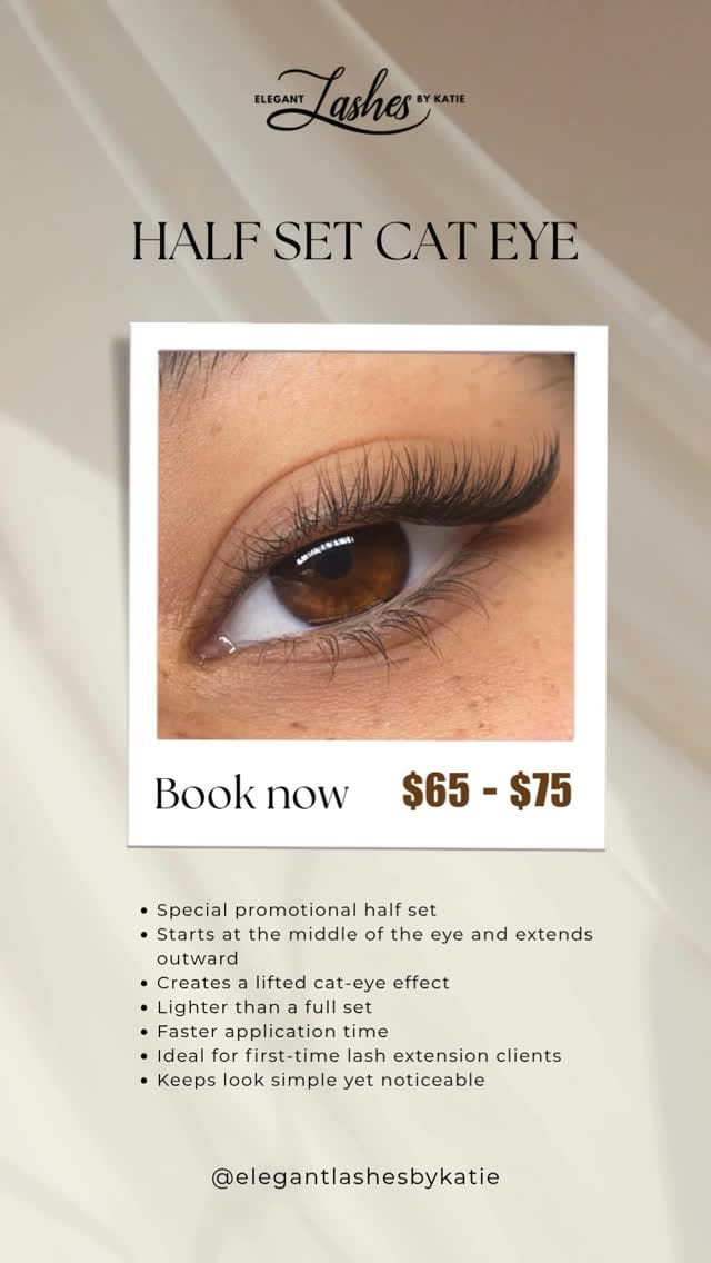 Post 6 by Elegant Lashes by Katie on Instagram (video)