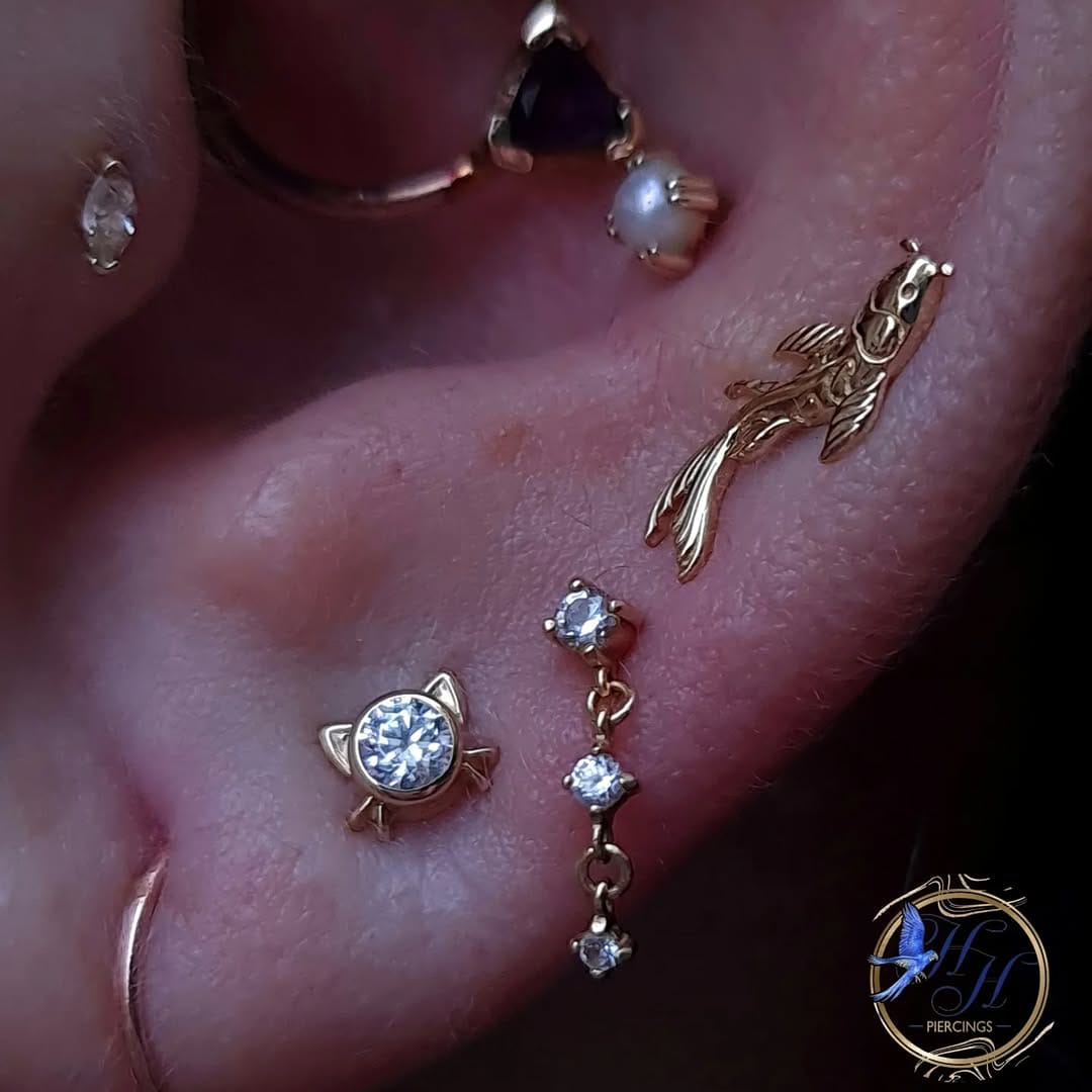 Post 10 by Ear stylist | Piercings | Permanent Jewellery on Instagram (image)