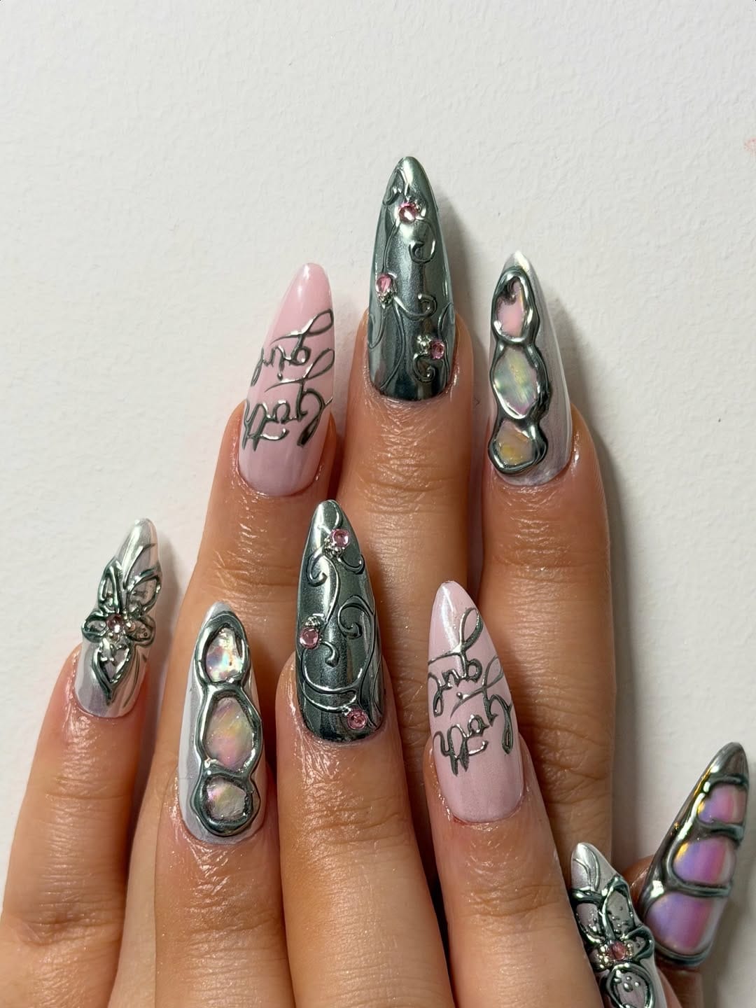 Post 1 by Nail salon East london on Instagram (carousel)