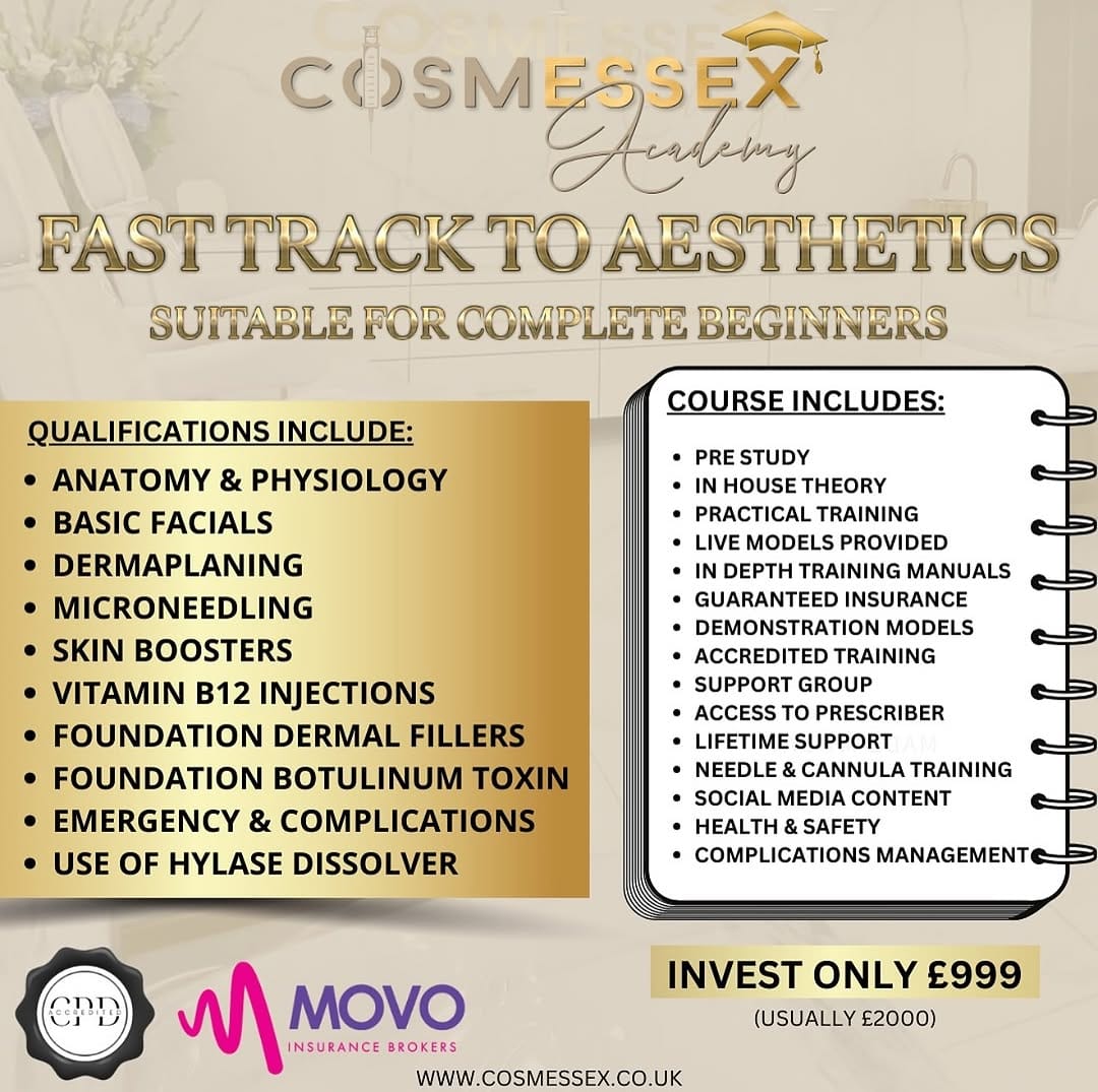 Post 8 by COSMESSEX | AESTHETICS | BRENTWOOD | ESSEX on Instagram (image)
