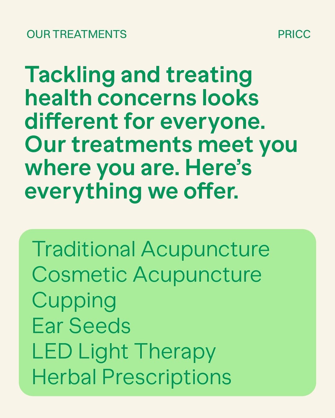 Post 9 by Pricc - Acupuncture & Wellness Studios on Instagram (carousel)